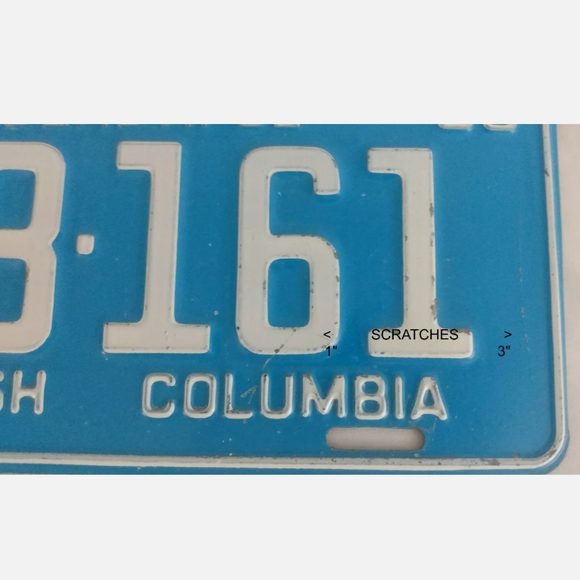 1965 Five Digit British Columbia License Plate - Picture 6 of 6